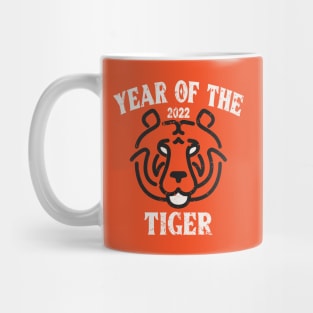 Vintage 2022 Year Of the Tiger Chinese Zodiac New Year Mug